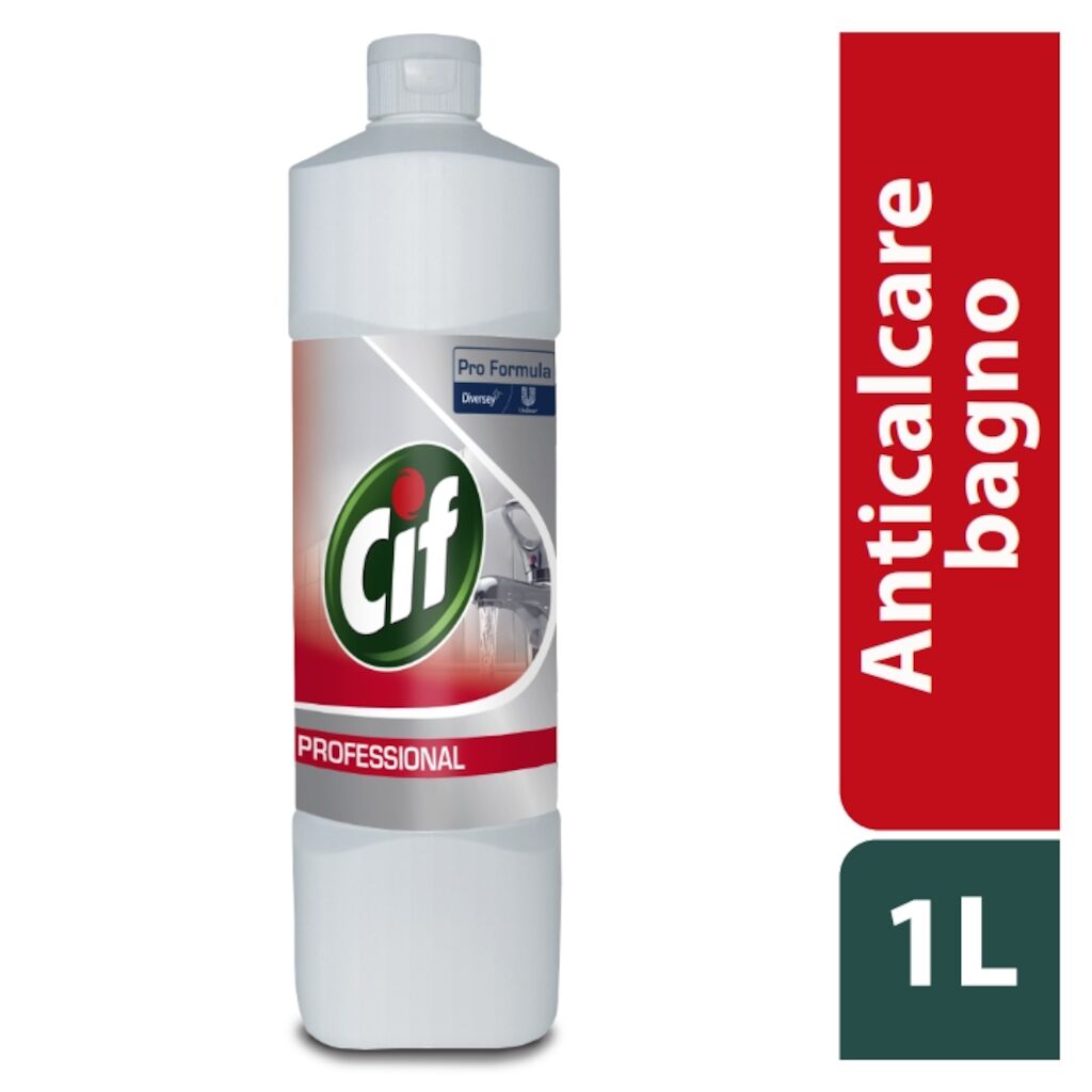 Cif Anticalcare Bagno 6x1L - Detergente disincrostante per tutte le superfici del bagno